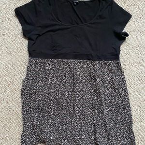 Torrid Floral/Black Scoop Neck Dress 4x